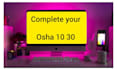 osha 10 30 constructions safety training