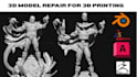 fix repair smooth color edit convert modify 3dmodel file stl obj for 3d printing