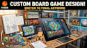 create stunning custom board game illustrations and design