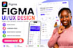 design modern UI UX website figma website for web and mobile apps landing page