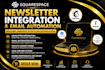 setup squarespace newsletter integration and email automation