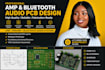 design amplifier and bluetooth audio pcb