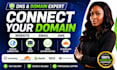 connect your domain and fix dns or email issues