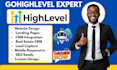 design gohighlevel website gohighlevel landing page ghl real estate integration