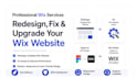 redesign outdated wix website fix wix website convert figma design to wix studio