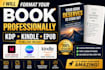do adobe indesign book formatting, canva ebook design, kindle ebook formatting