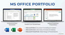 do ms office tasks, canva designs and professional presentations