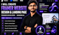 create framer website design, framer landing page as a framer developer