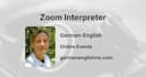 provide german english zoom simultaneous interpretation