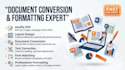 convert scanned PDF to document conversion fast in 1 hour