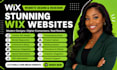 redesign or design optimized wix website, wix ecomerce, wix online store