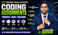 do coding projects, game and app development in c, cpp, python, java