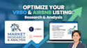 write optimize vrbo, airbnb listing description market research and analysis