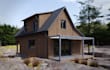 update cabin exterior,cottage house design,hillside,floor plan,farm house render