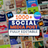 design editable canva template for your social media posts