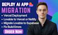 deploy replit lovable google ai studio bolt new base44 fix supabase oauth vercel