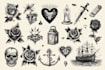 create awesome old school tattoo style design