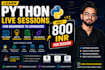 teach python programming from beginner to advanced with projects
