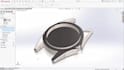 create custom 3d wristwatch cad design and technical drawing