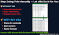 build custom excel vba macros to automate data entry, cleaning and analysis