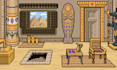 create animated pixel art background, retro pixel art