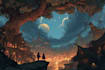 design unique fantasy environment illustrations