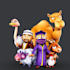 create lowpoly stylized mobile 3d characters creatures and animals