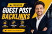 do SEO guest posting with high da DR backlinks