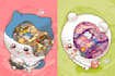 design badass mecha armor for cute chibi mascots