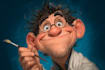 do caricature and cartoon character