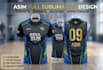 design custom full sublimation t shirt and jersey