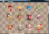 pixel art character, sprite sheet, pixel animation, game assets, retro 8bit