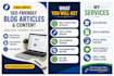 write simple blog articles and social media content
