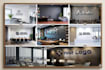 design professional office mockup or zoom virtual background with your logo