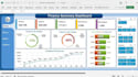 create a professional excel dashboard with charts and KPI tracking