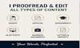 proofread, edit ,correct grammar in essays, articles and documents
