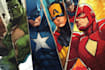 illustrate a superhero comic and marvel character