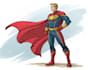 create superhero character art in comic or realistic style