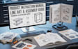 do product instruction manual, line art and assembly instruction
