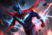 illustrate a superhero comic and marvel character