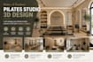 design your pilates studio interior in 3d