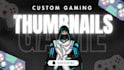 make a custom yt gaming thumbnail for gamers