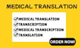 medical document translate accurately and professionally