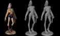 convert 2d image to 3d model , miniature, stylised 3d characters for 3d print