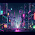 create cyberpunk scifi futuristic city