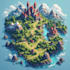 design custom 3d isometric city and location maps