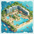 make detailed isometric maps for business and tourism