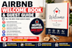 create a professional airbnb welcome book and guest guide