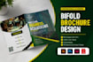 create professional eye catching bi fold tri fold brochure and flyer design