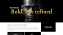 design futuristic landing page hero sections